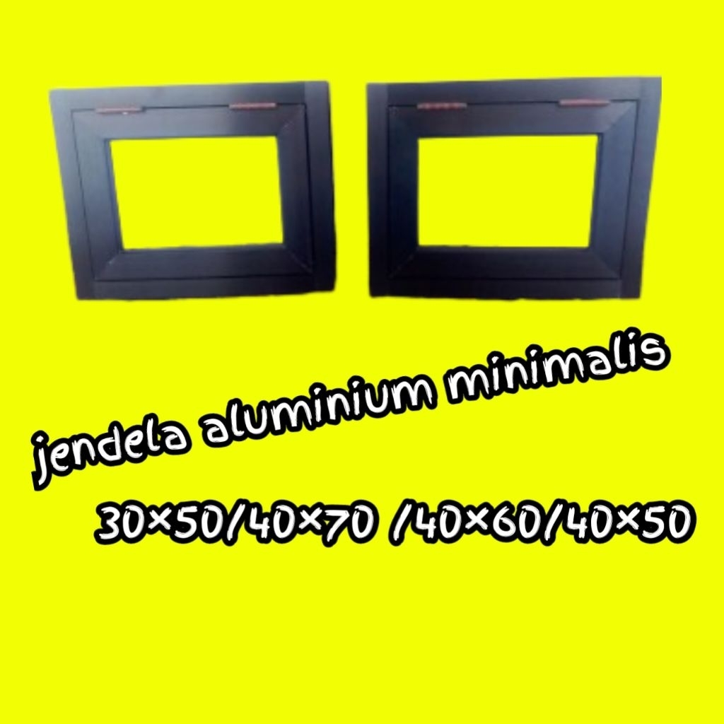 jendela boven aluminium minimalis ukuran 70×40
