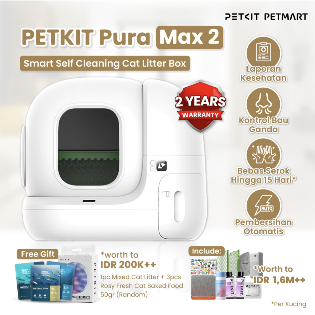 PETKIT Pura Max 2 Smart Self Cleaning Cat Litter Box