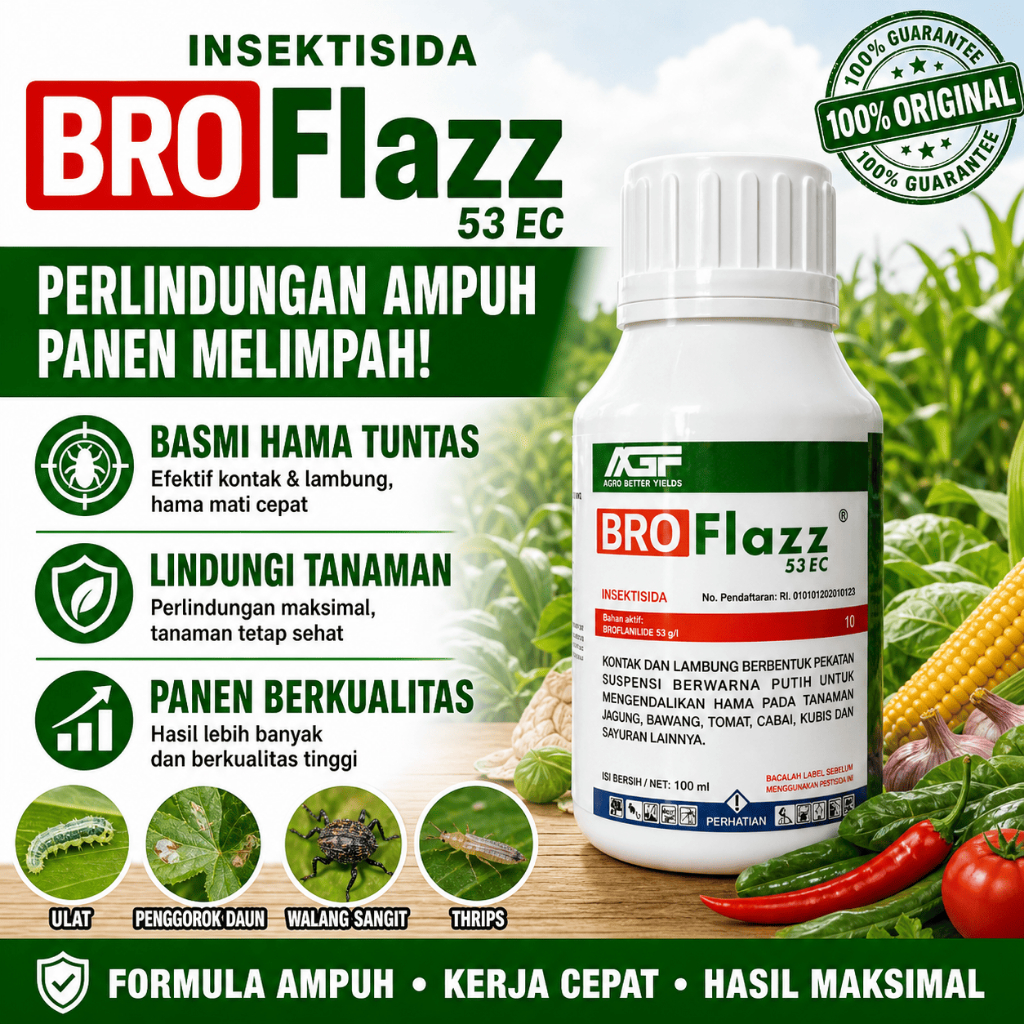 Broflazz Insektisida Ampuh Mengatasi Membasmi Serangan Ulat Grayak