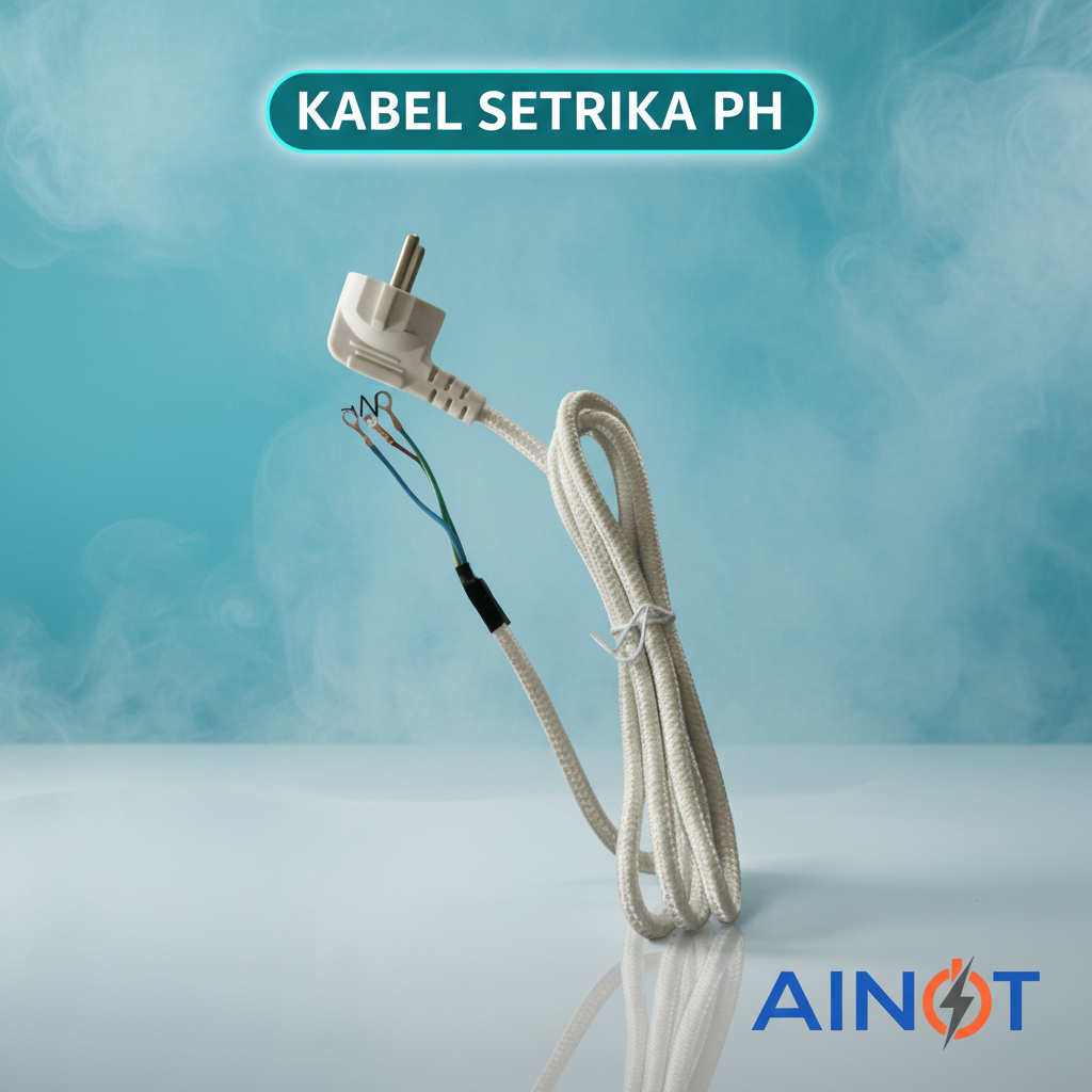 AINOT - Kabel Setrika Kain Kualitas Premium - Kabel Power Setrika Standar Nasional Indonesia