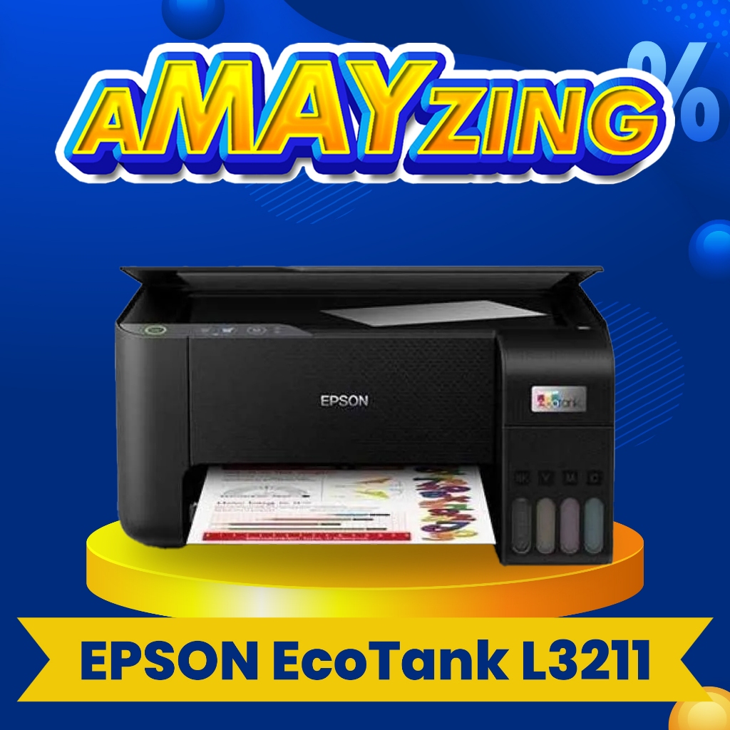 EPSON Printer EcoTank L3211 A4/F4 Print Scan Copy