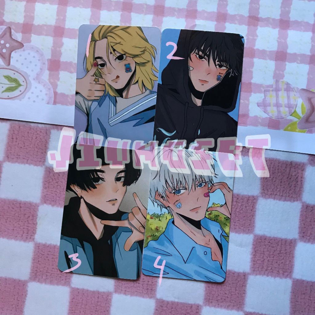 6baji Photocard Mikey Megumi Gojo