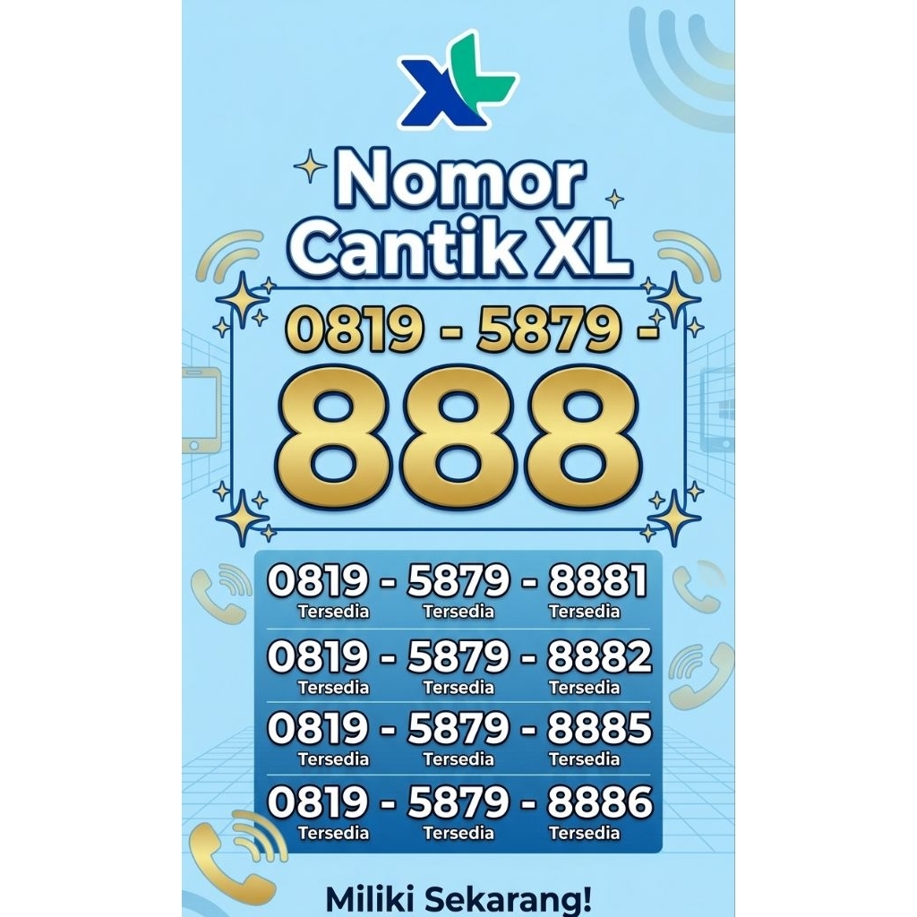 Nomor Cantik XL 888