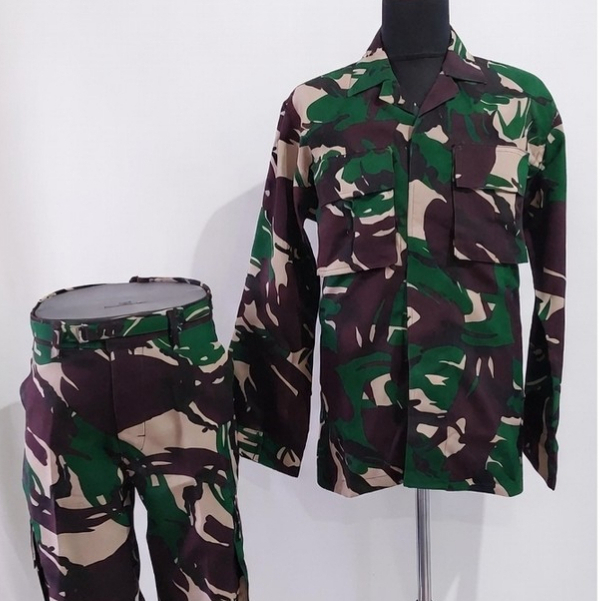 Baju PDL TNI AD Malvinas Velbet / Jahitan rapi / Nyaman / Tidak mudah luntur