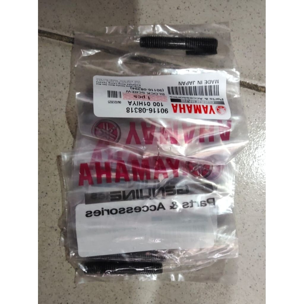 Yamaha 125Z 125 Z baut tanam krengkes crankcase ke blok block silinder mesin original