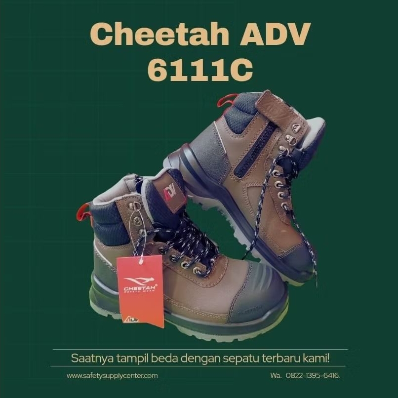 Cheetah ADV Tigris 6111C / Sepatu Safety Cheetah ADV Original Nyaman Berkualitas