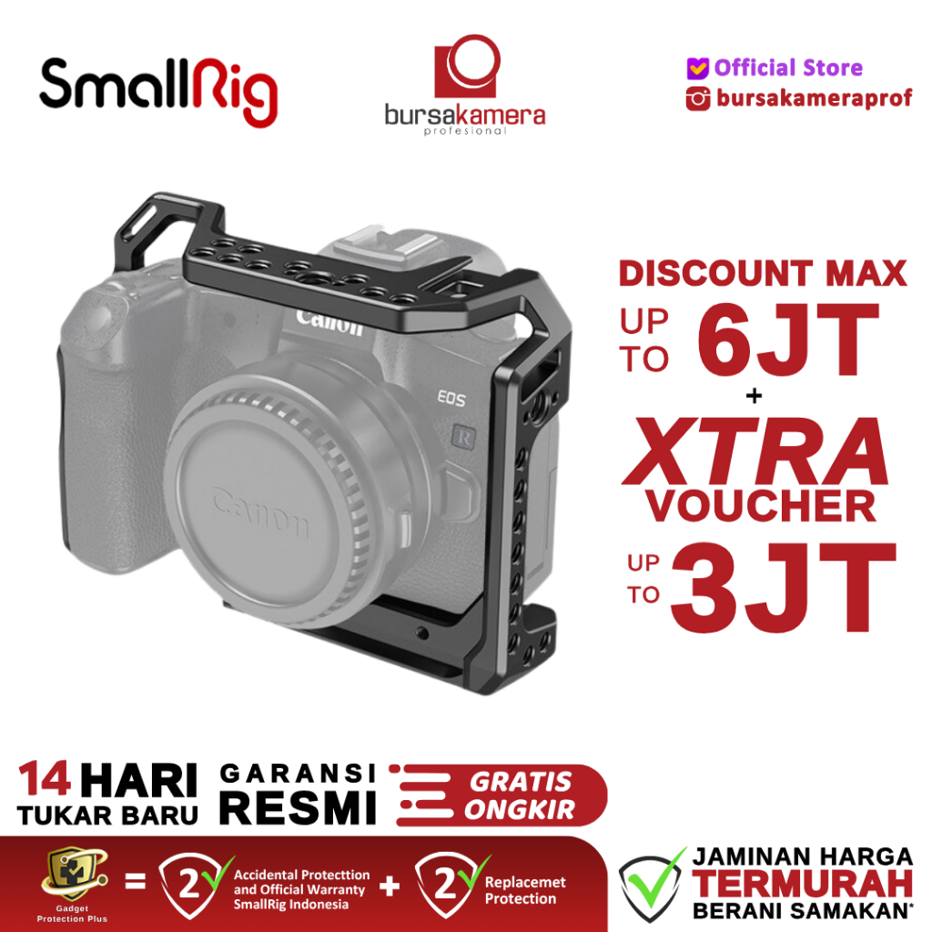 SmallRig Camera Full Cage for Canon EOS R Camera Small Rig CCC2803