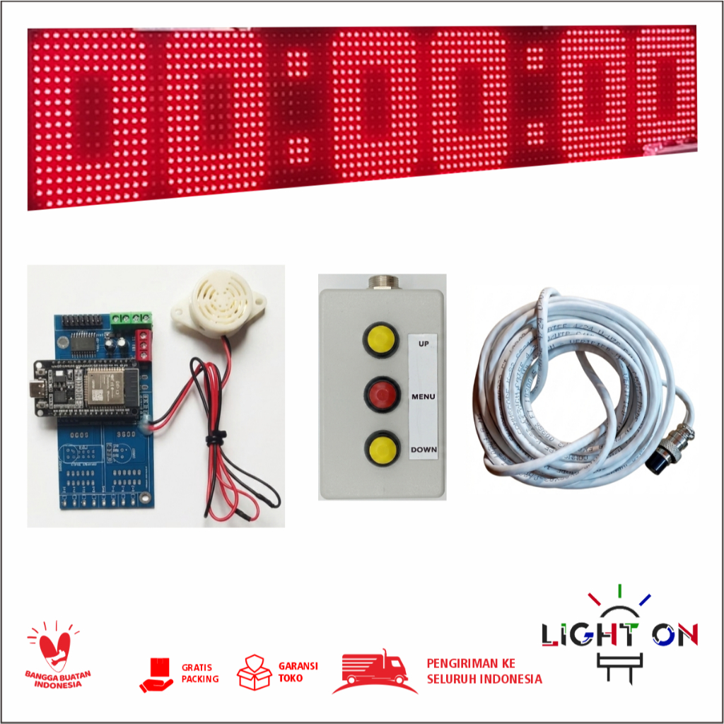 Modul Controller Timer Stopwatch Counter UP, DOWN, NO LIMIT - 3 panel P10