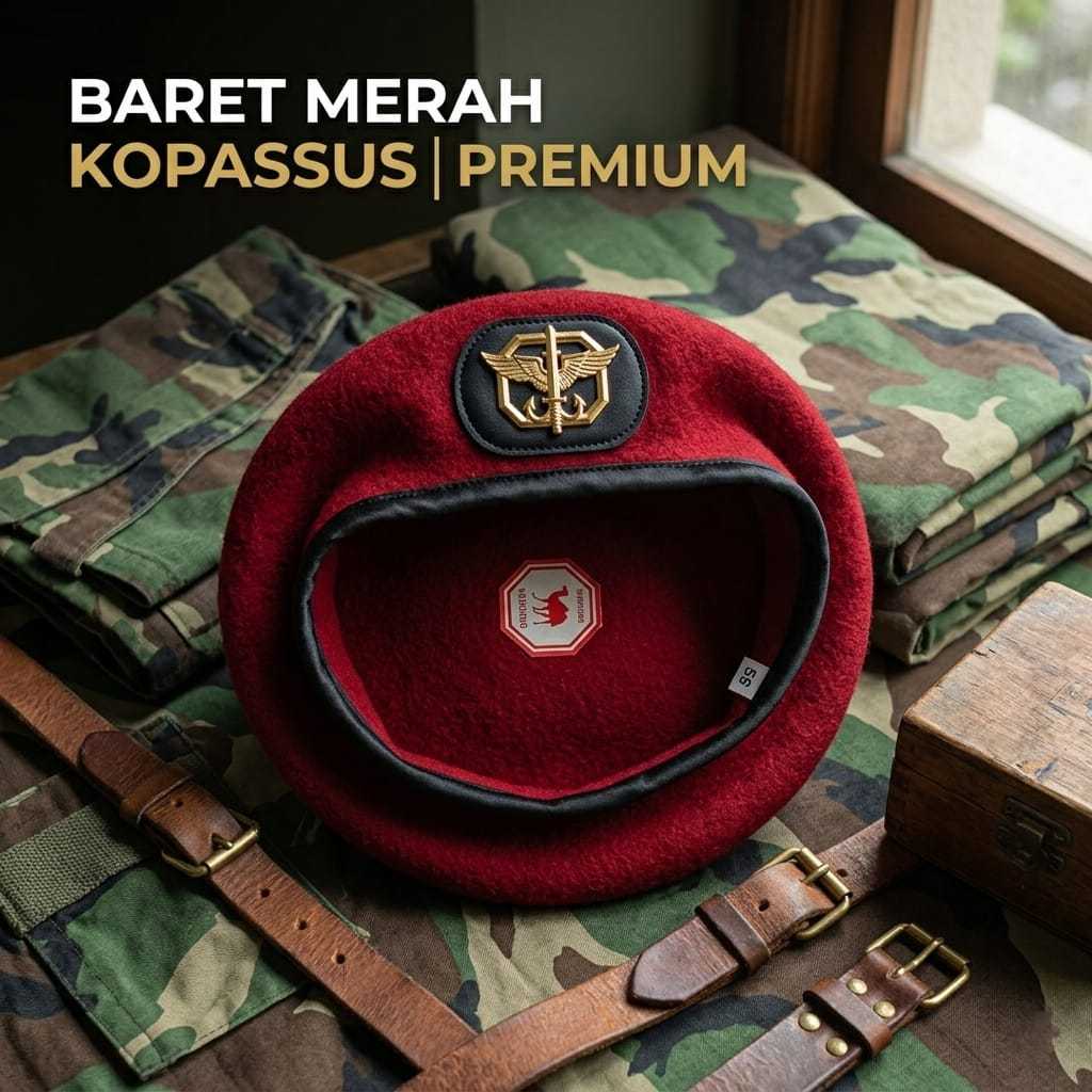Baret Camel - Baret Merah Kopasus
