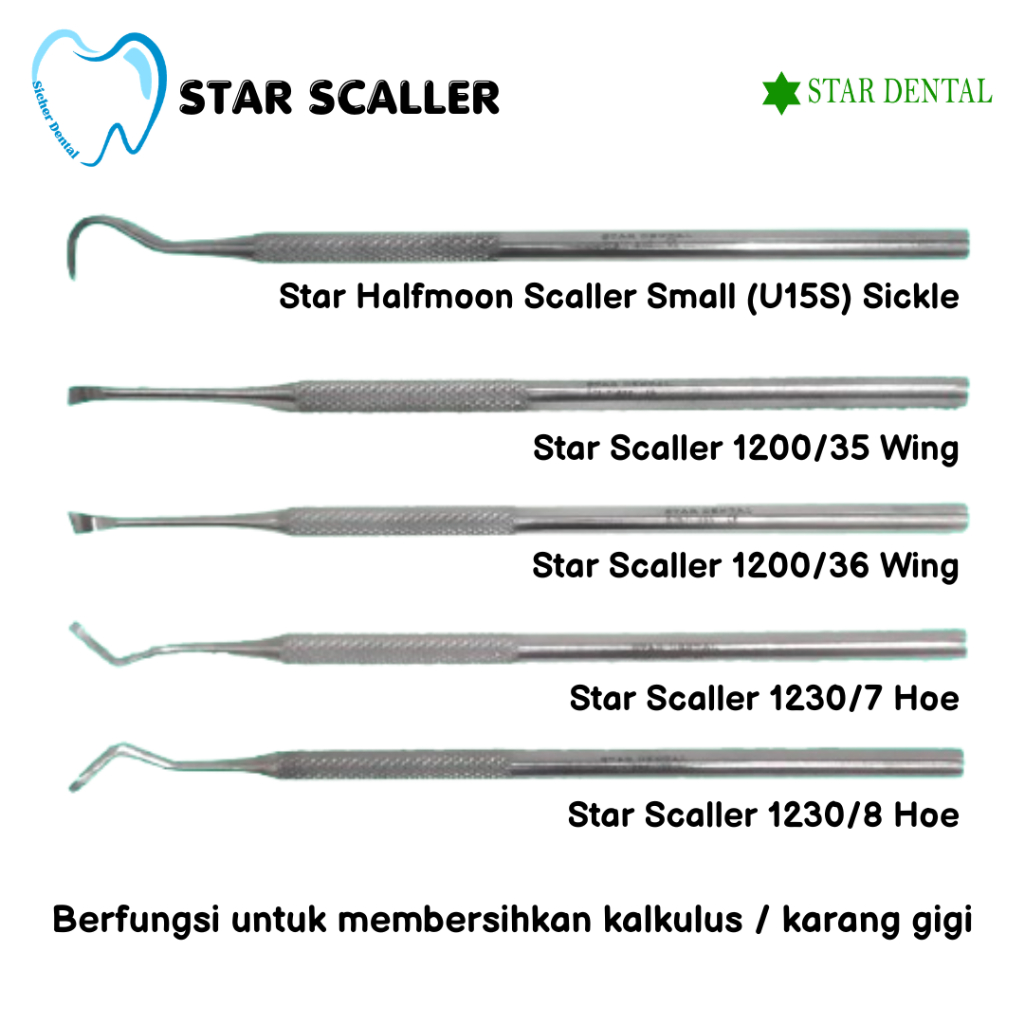 STAR Dental Scalling Manual/Scaller/Scaler Chisel /Alat Scaling Manual - Dental Instruments