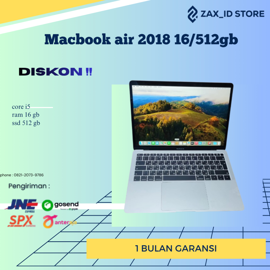 macbook air 2018 16/512 gb
