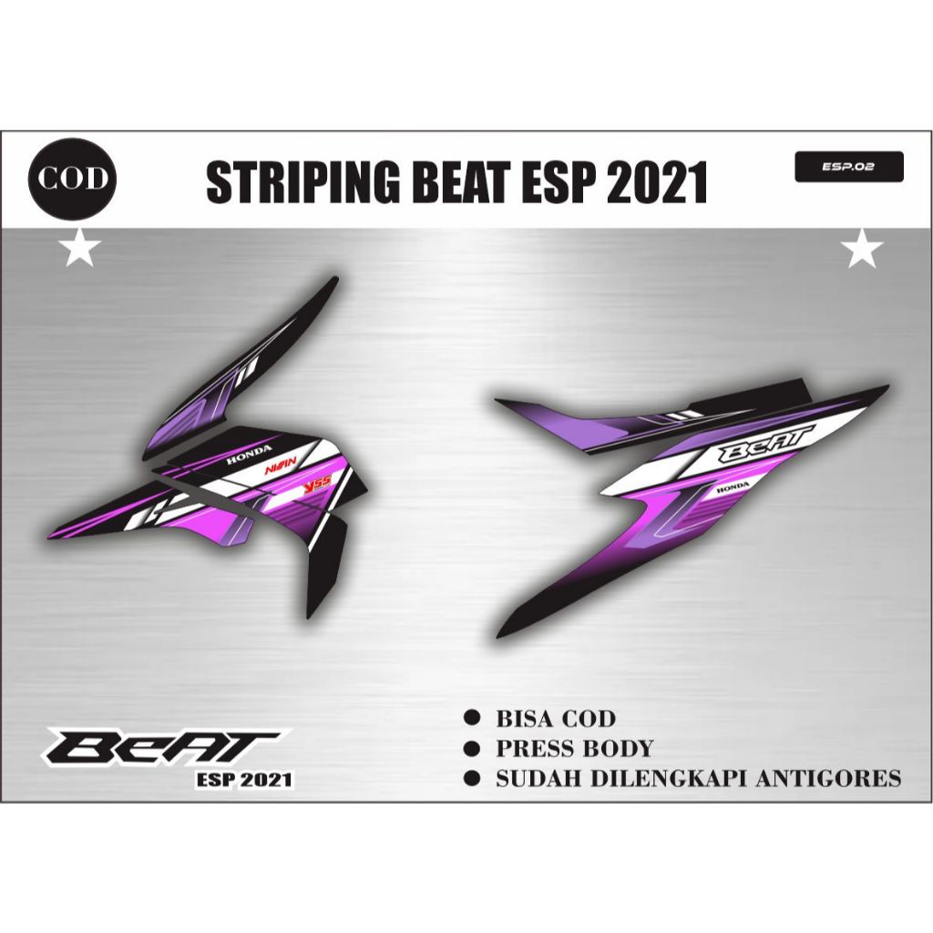 Striping motor lis beat esp 2021 keren kekinian
