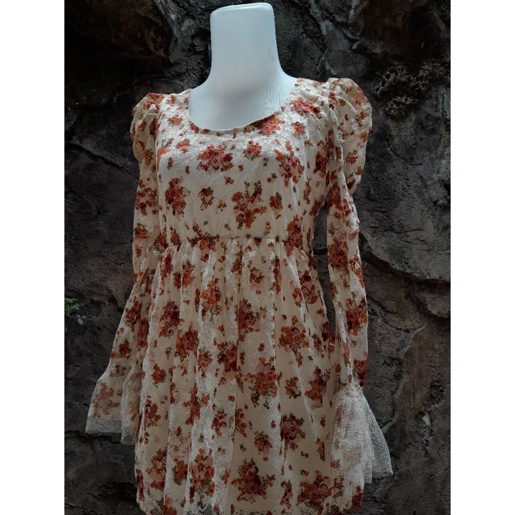 Floral Lace Babydoll Top/dress