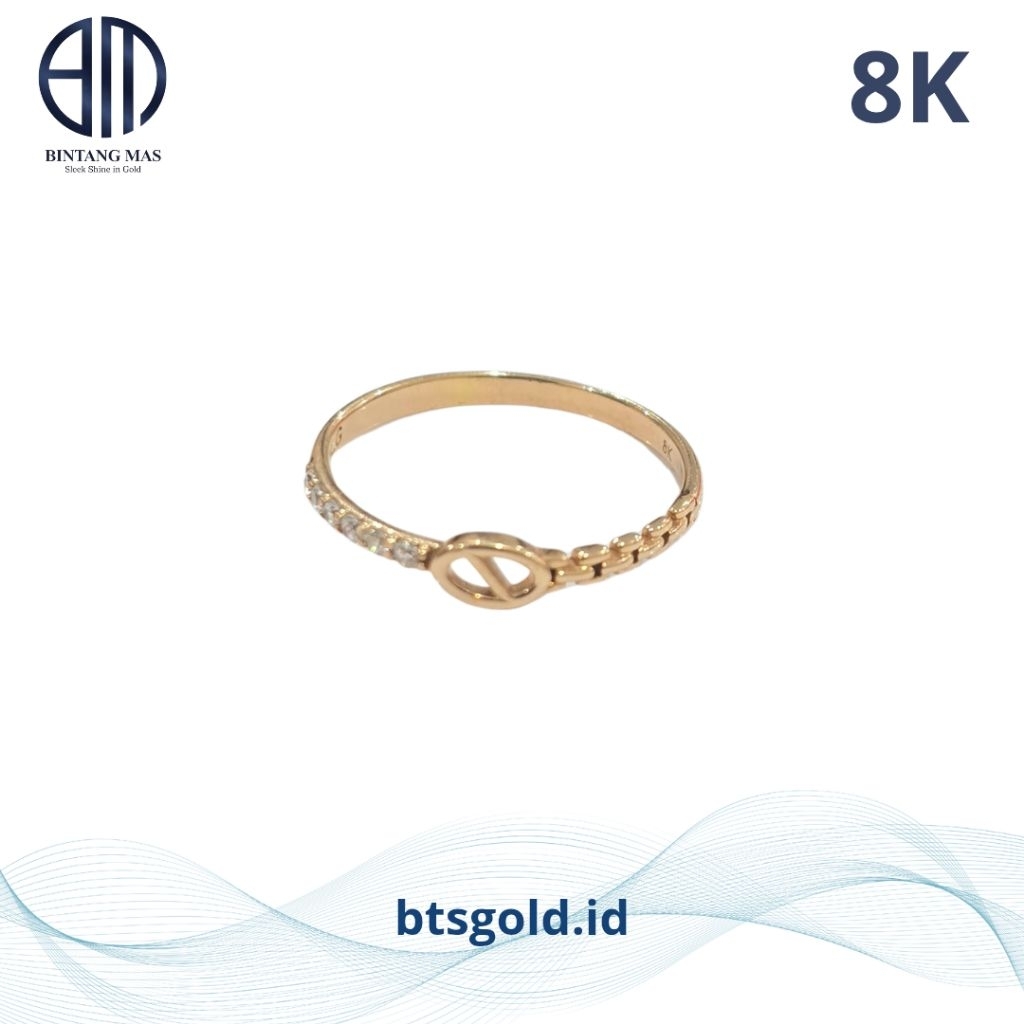 Cincin Emas Model Rantai | 8K