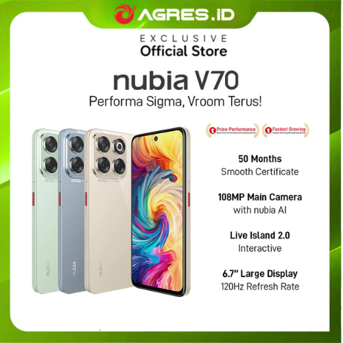 nubia V70 NFC 8GB/256GB 108MP Ultra Clear Camera 5000 mAh 33W Fast Charging 6.7FHD+ Ultra Smooth Dis