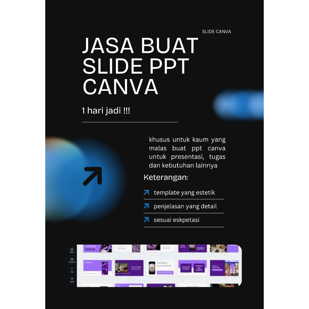 Jasa Buat Slide canva PPT profesional