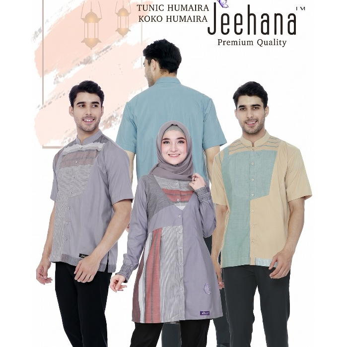 Baju Couple Koko Tunik Humaira by Jeehana