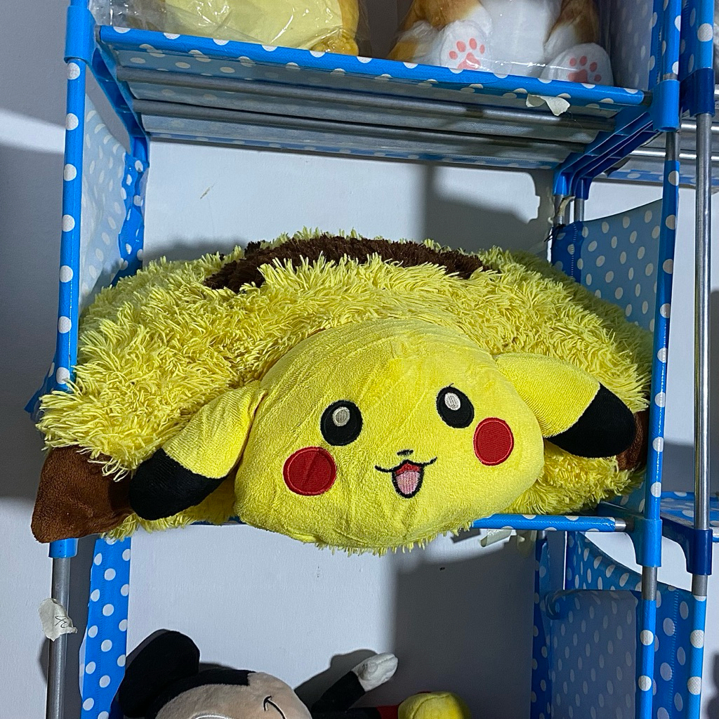 POKEMON Plush Pikachu Pillow Pet Bantal Pikachu Lucu Gembul