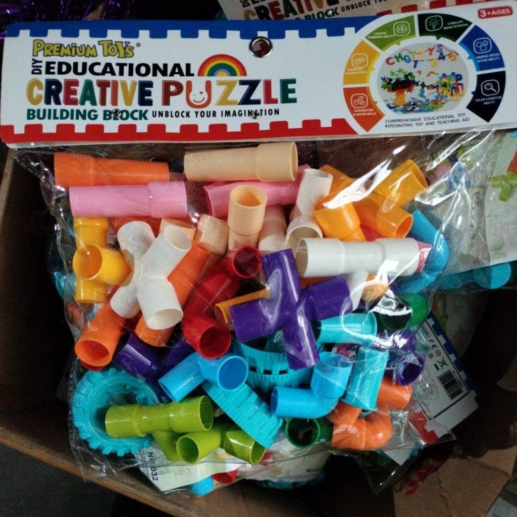 Mainan Edukasi Lego pipa besar