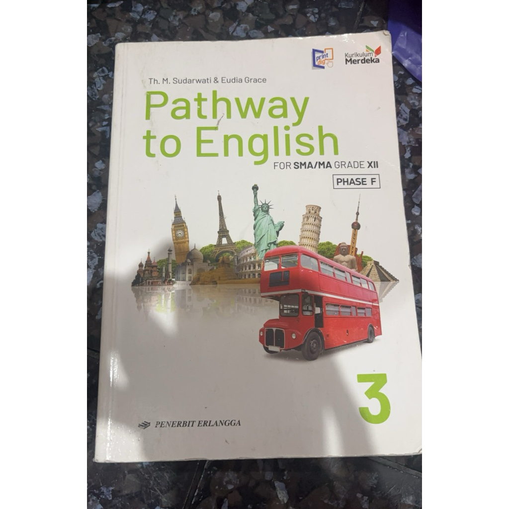 pathwaytoenglish buku bahasa Inggris kelas 12 kurikulum merdeka penerbit Erlangga