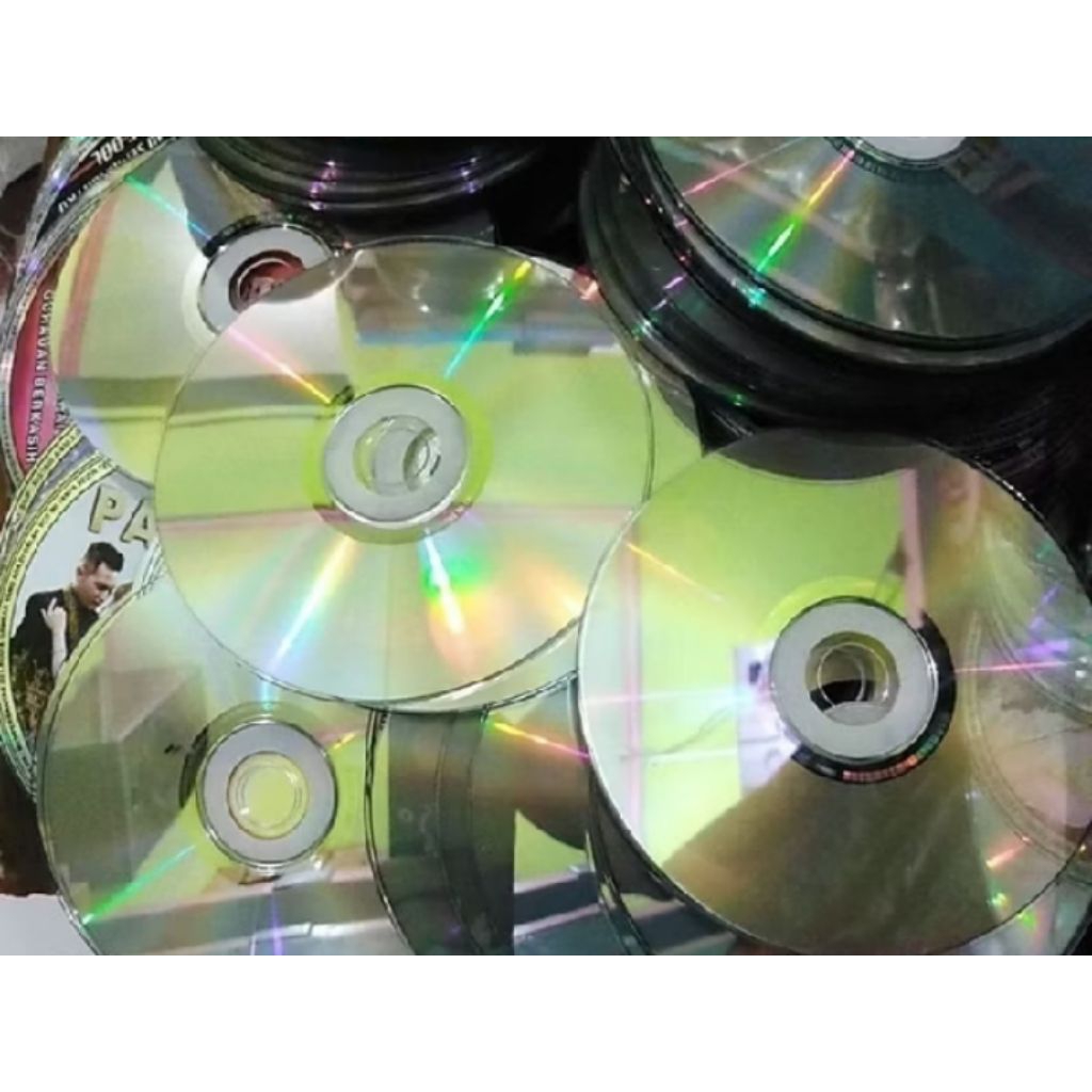 Kaset VCD DVD bekas untuk bahan kerajinan 10 Pcs