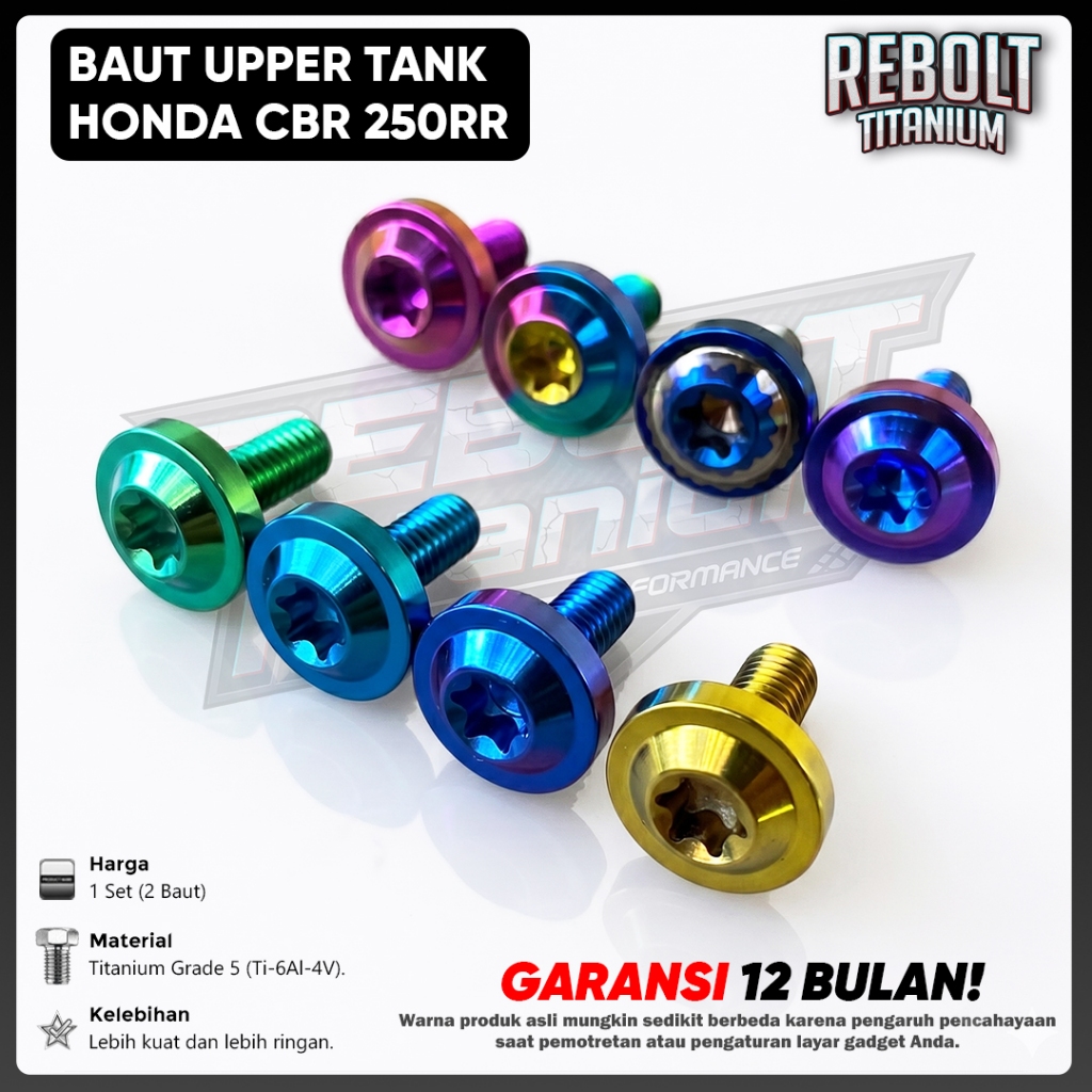 Baut Titanium Upper Tank CBR 250RR GR5 REBOLT