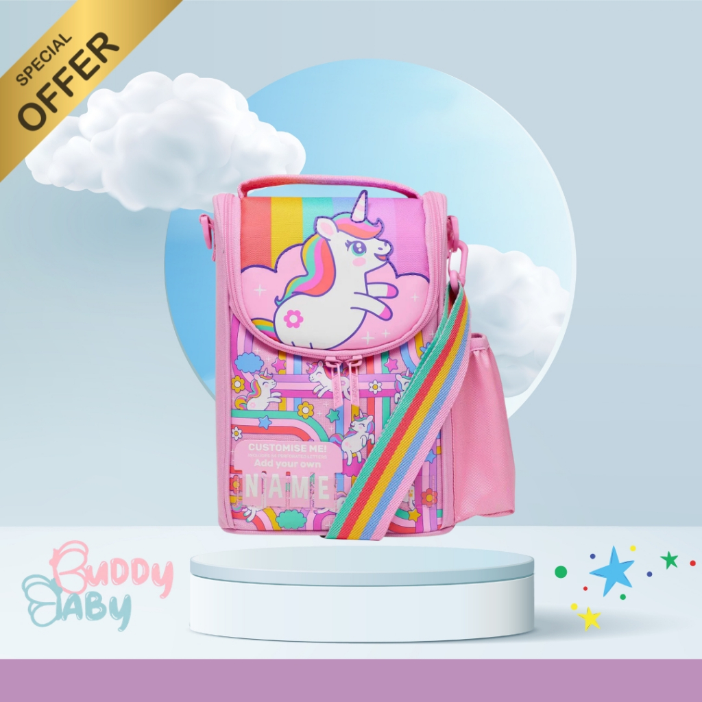Smiggle Lunch Bag Shoulder Straps Unicorn