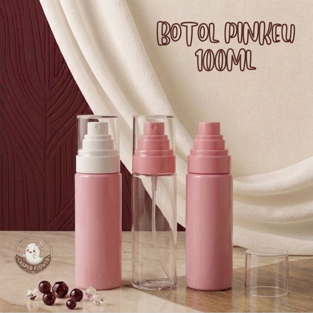 BOTOL PARFUM PINKEU PLASTIK 100ML | BOTOL PARFUM KOSONG | DRAT