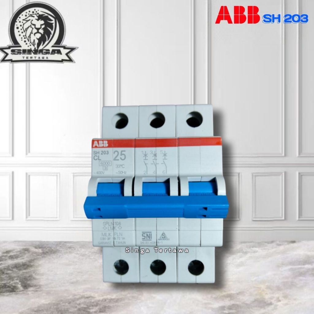Mcb ABB 3 Phase Original SNI Standart PLN 2a-63a