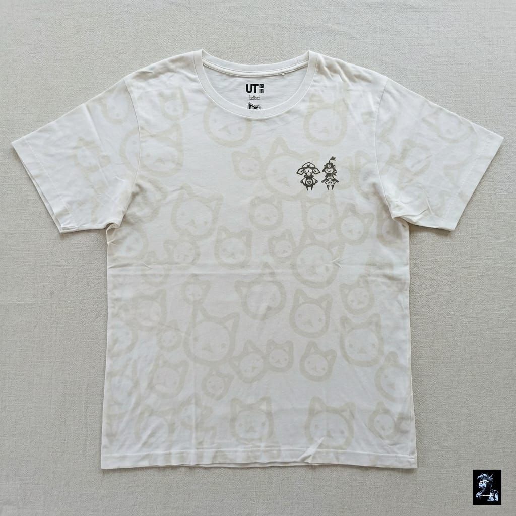 Kaos - UT Monster Hunter Atasan Casual Pria Wanita T- Shirt Lengan Pendek Sz on tag XL Warna Putih B