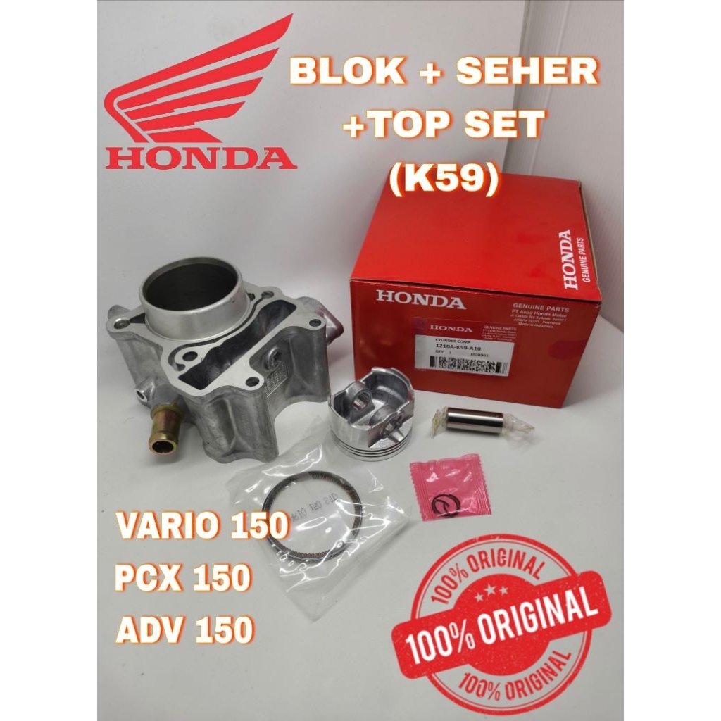 ORIGINAL BLOK SEHER + TOP SET (K59) VARIO 150 PCX 150 ADV 150 BLOK