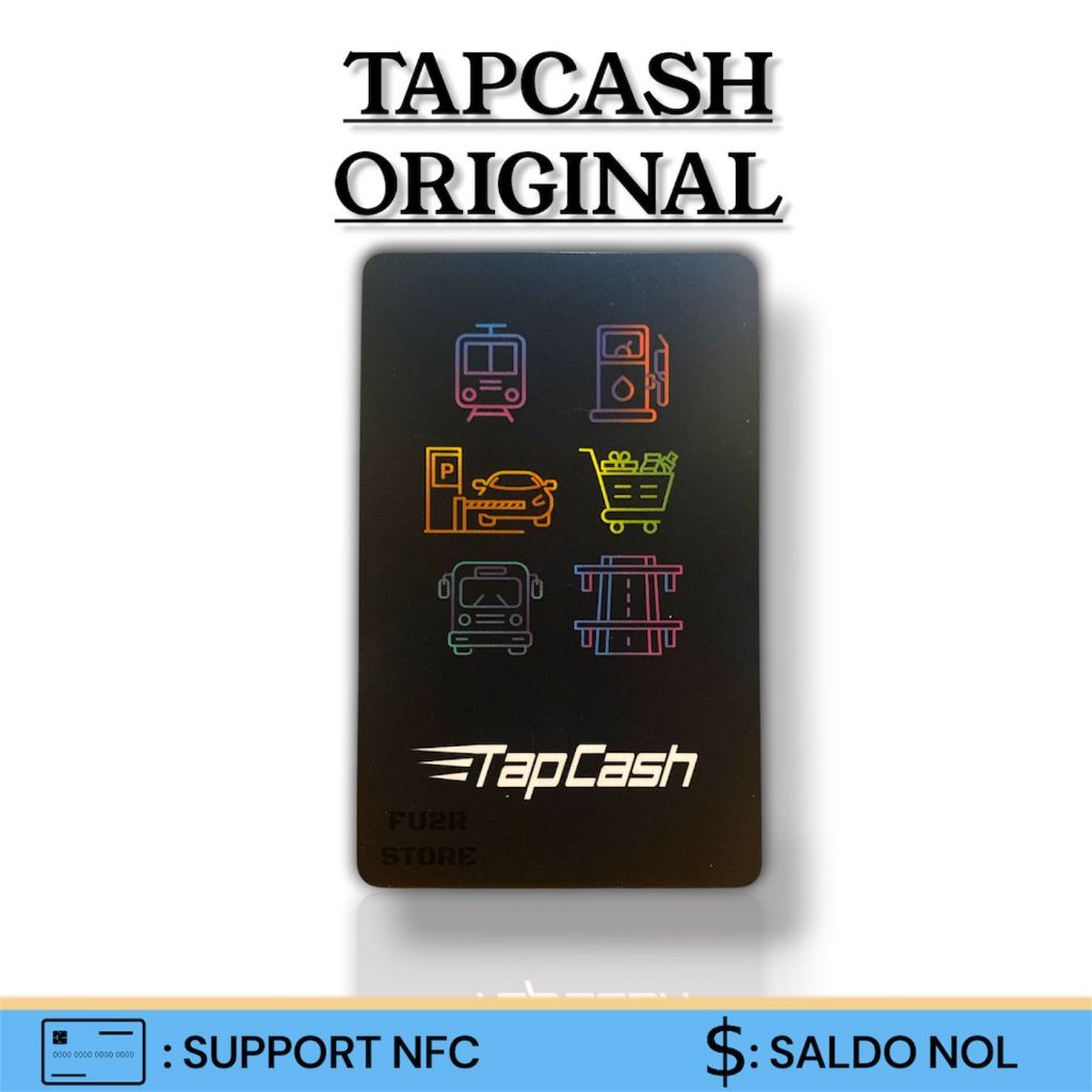KARTU ETOLL TAPCASH BNI ORIGINAL - BLACK