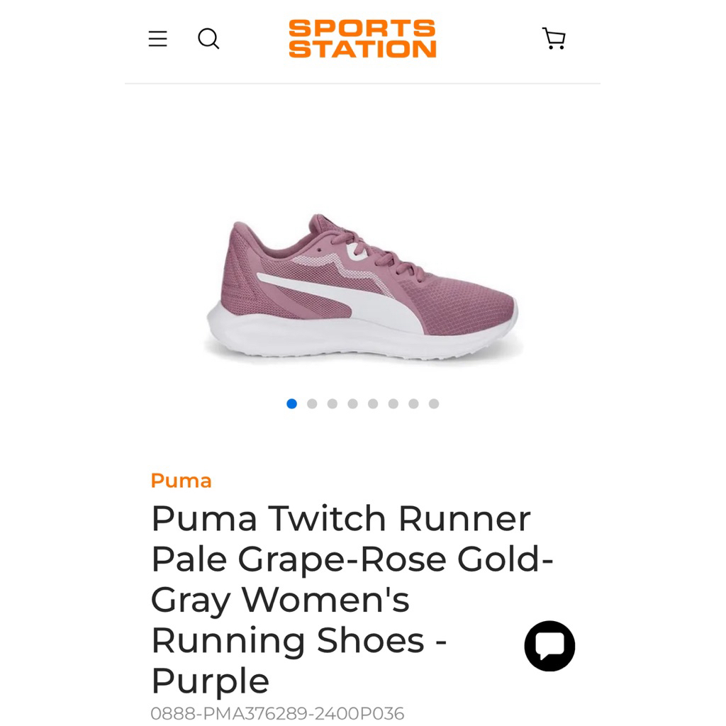 Puma Twitch Runner Pale Grape-Rose Gold-Gray Women's Running Shoes - Purple