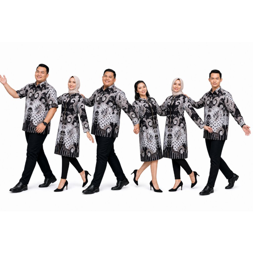 COUPLE TUNIK BATIK BIGSIZE COUPLE TUNIK JUMBO SERAGAM TUNIK BATIK ATASAN MUSLIMAH COUPLE BATIK TUNIK