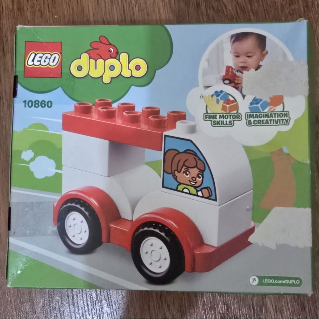 LEGO Duplo My First Race Car 10860 (PRELOVED, good condititon) PRELOVED, good condititon) Complete w