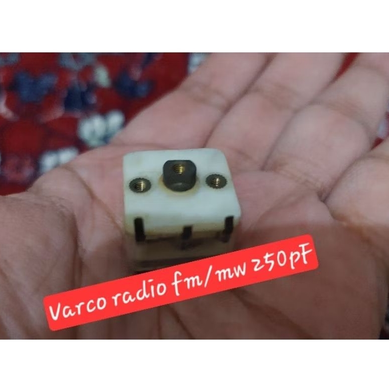 varco radio fm/mw 250pF langka