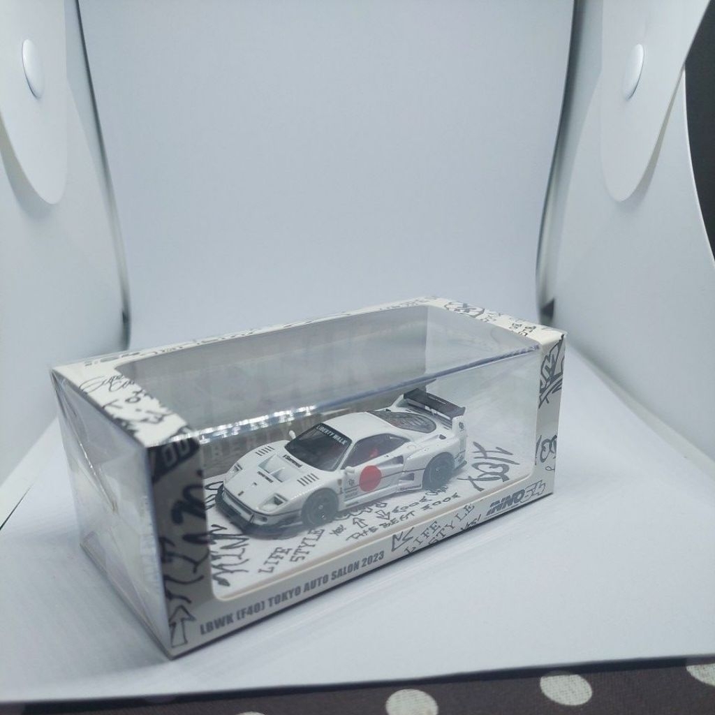 Inno64 Mini Scale LBWK Ferrari F40 Putih Tokyo Auto Salon 2023