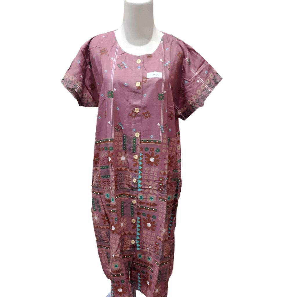 Daster Ria Kencana Lengan Pendek Home Dress Kekinian Batik Wanita