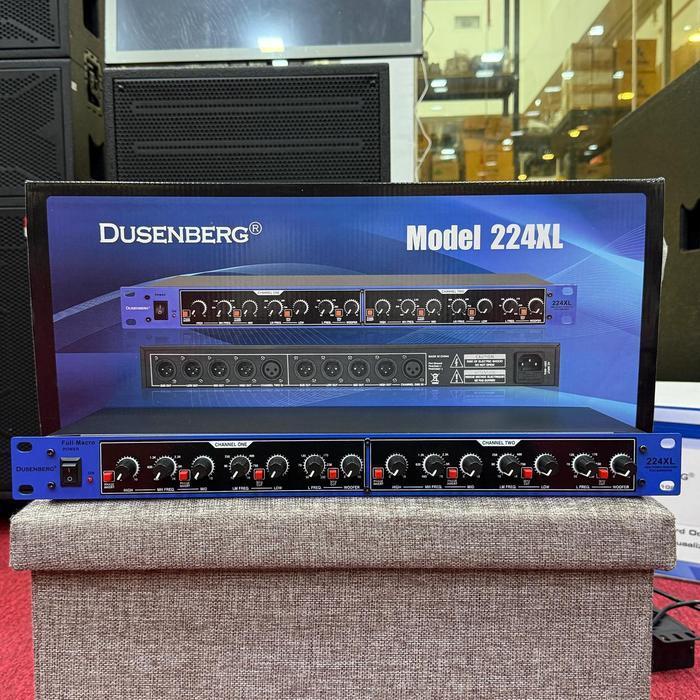Dusenberg Crossover Aktif Plus Subwoofer Full Macro 224XL X2 – Original – Garansi Resmi 2 Tahun dengan Mode Switches dan Filter Linkwitz-Riley
