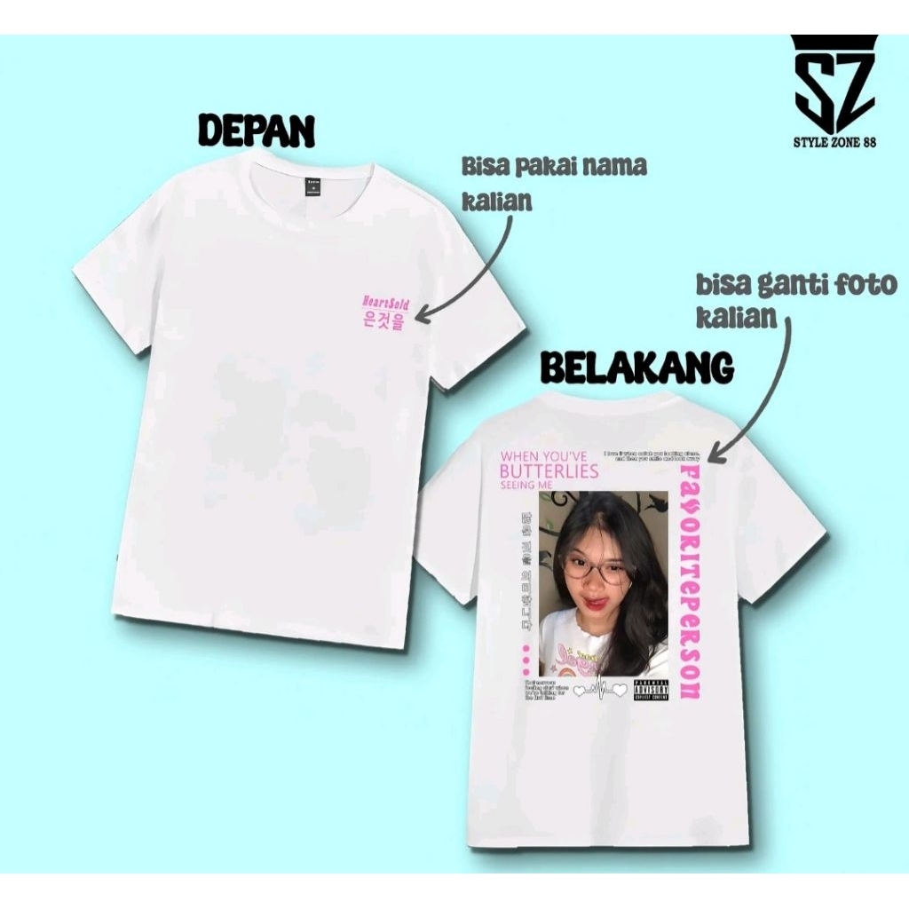 KAOS DESAIN FOTO KAMU KAOS UNISEX DISTRO