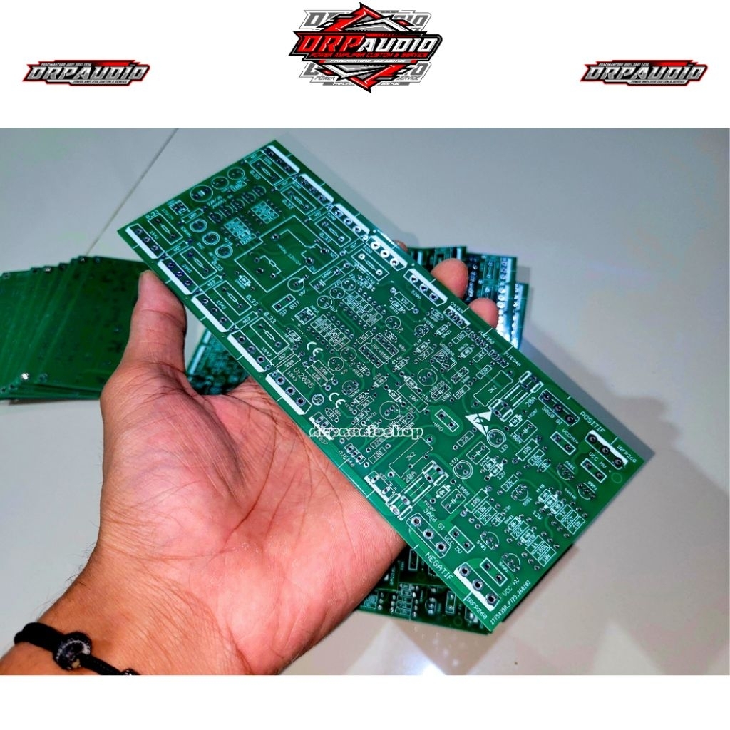 Pcb Power Amplifer Kelas H mini 20 cm Bandar Power Dobel Layer