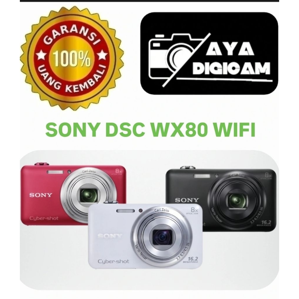 SONY WX80 SONY DSC WX80 SONY/CIBERSHOOT WX80 KAMERA DIGICAM POCKET DIGITAL