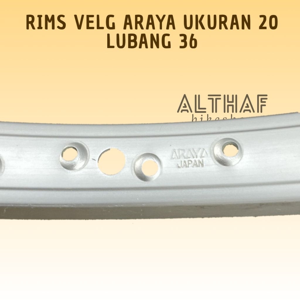 Rims Velg 20 Araya Lubang 36