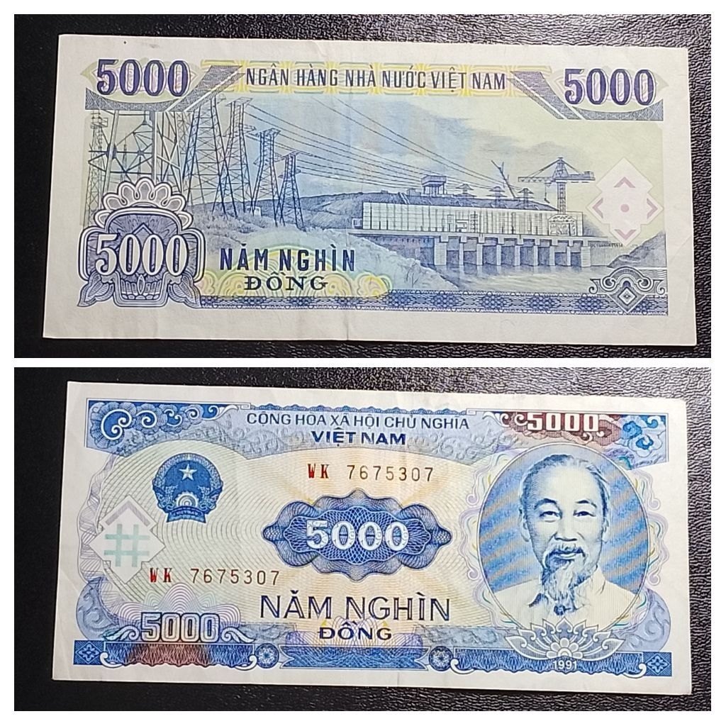uang asing Vietnam 5000 dong p3412
