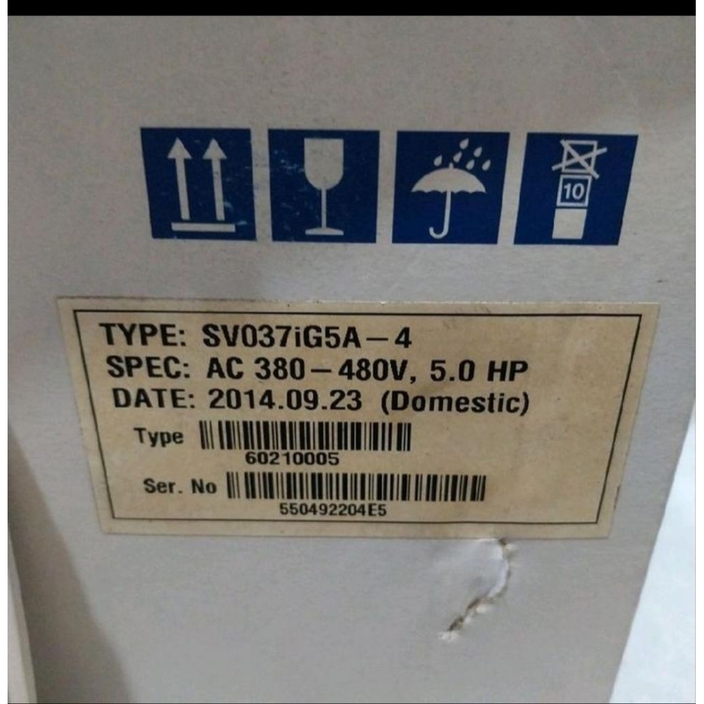 INVERTER LS SV03IG5A-4 3PHASE 380V 3.7KW