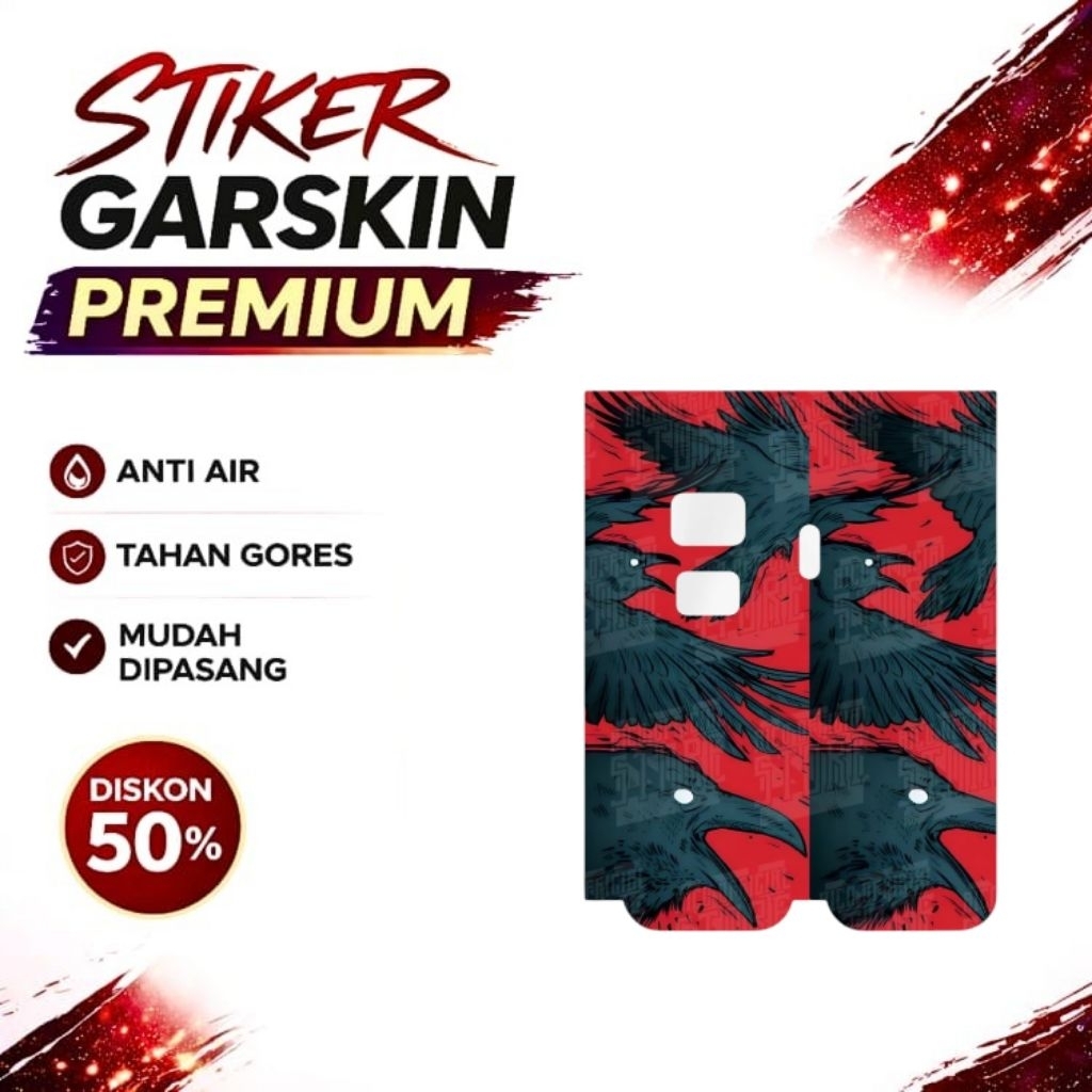 JAKACUSTOM - Stiker Pelindung Body Anti Baret Bisa Hologram Original Desain Full Motif Doodle One Pi