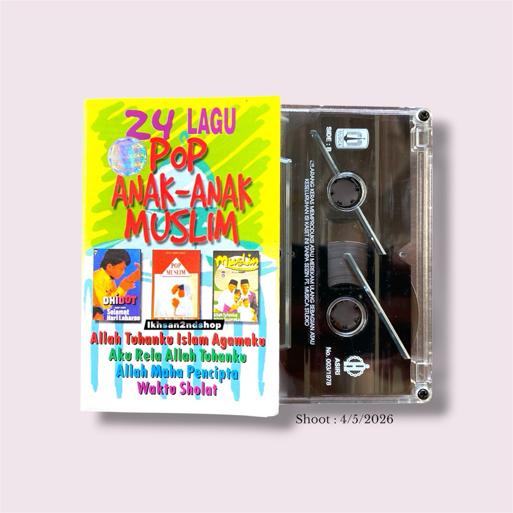 Kaset Pita 24 Lagu Pop Anak-Anak Muslim