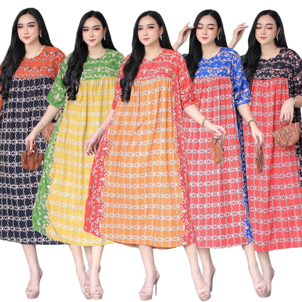 Daster Rayon Melisa Jumbo LD 130 Busui Katun Premium
