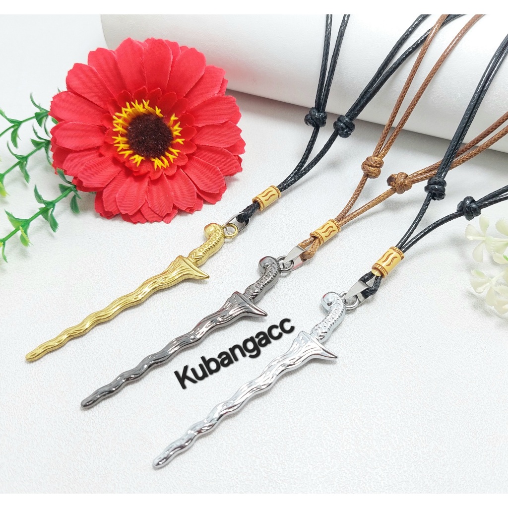 Kalung. Kalung Tali Liontin Keris Kalung Tali Keris Kalung Tali Pria Wanita Kalung Tali Cowok Cewek