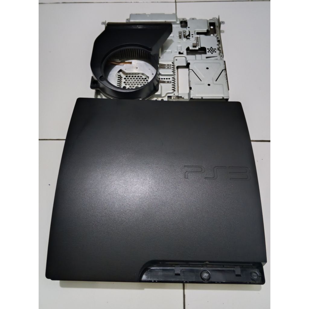 Casing PS3 Playstation3 Slim seri 2 (second plus Heatsink & Baut cashing)